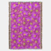 ワイルドバラシームレスパターン スローブランケット (正面縦)