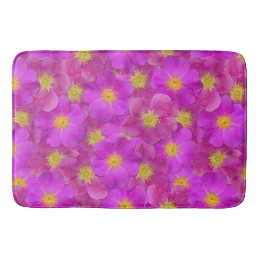 ワイルドバラシームレスパターン バスマット (正面)