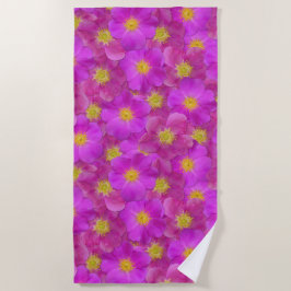 ワイルドバラシームレスパターン ビーチタオル