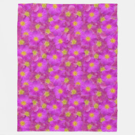 ワイルドバラシームレスパターン フリースブランケット