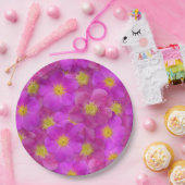 ワイルドバラシームレスパターン ペーパープレート (パーティー)