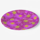 ワイルドバラシームレスパターン ペーパープレート (アングル)