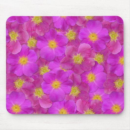 ワイルドバラシームレスパターン マウスパッド (正面)