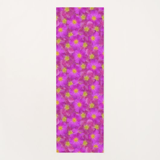 ワイルドバラシームレスパターン ヨガマット (正面)