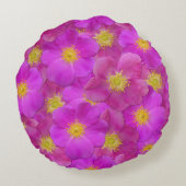 ワイルドバラシームレスパターン ラウンドクッション (裏面)