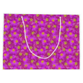 ワイルドバラシームレスパターン ラージペーパーバッグ (裏面)