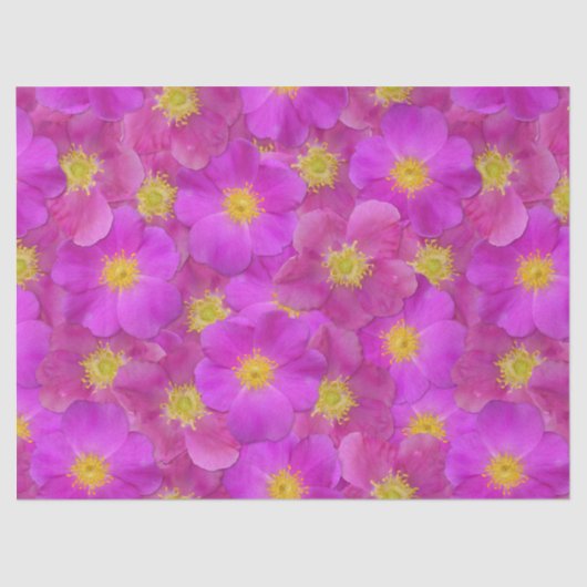 ワイルドバラシームレスパターン 薄葉紙 (正面)