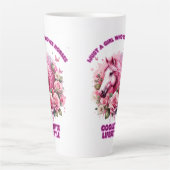 "ワイルドバラスピリット"コケット女Tシャツ カフェラテマグ (正面)