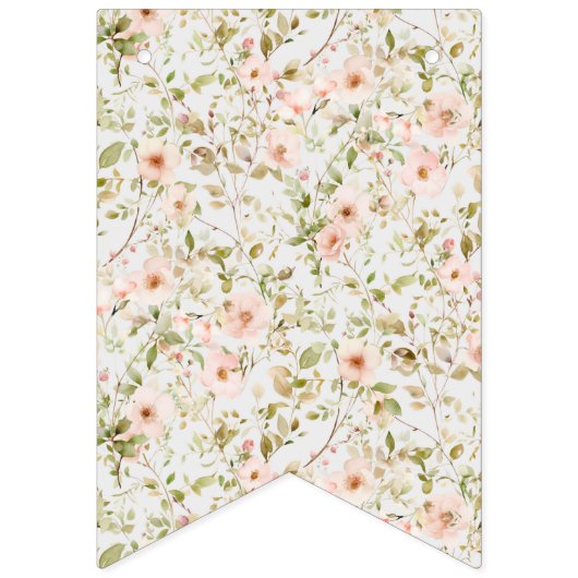 ワイルドバラファースト誕生日写真 バンティングフラッグ (第1の旗)