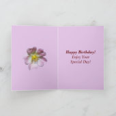 ワイルドバラフラワー誕生日カード(姪用) カード (内部)