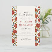 ワイルドバラフローラガーデン情事リハーサルディナー 招待状 (スタンド正面)