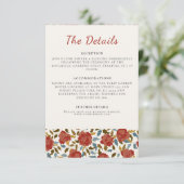 ワイルドバラフローラ花びらガーデンアジ結婚ーズ エンクロージャーカード (スタンド正面)