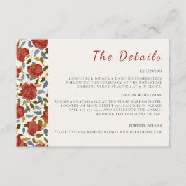 ワイルドバラフローラ花びらガーデンアジ結婚ーズ エンクロージャーカード