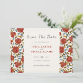 ワイルドバラフローラ花びらガーデンアジ結婚ーズ セーブザデート (スタンド正面)