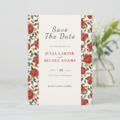 ワイルドバラフローラ花びらガーデンアジ結婚ーズ セーブザデート (スタンド正面)