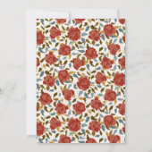 ワイルドバラフローラ花びらガーデンアジ結婚ーズ セーブザデート (裏面)