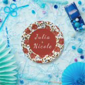 ワイルドバラフローラ花びらガーデンアジ結婚ーズ ペーパープレート (パーティー)