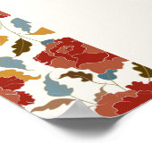 ワイルドバラフローラ花びらガーデンアジ結婚ーズ ポスター (角)