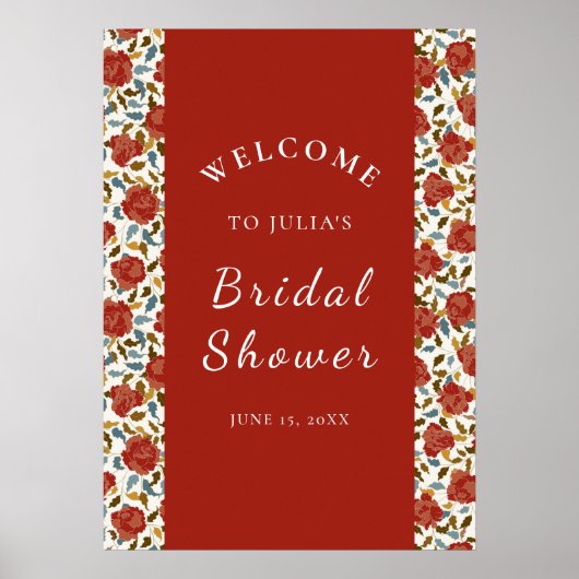 ワイルドバラフローラ花びらガーデンアジ結婚ーズ ポスター (正面)