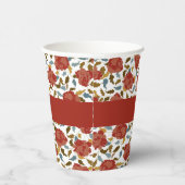 ワイルドバラフローラ花びらガーデンアジ結婚ーズ 紙コップ (右)