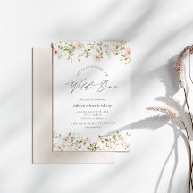 ワイルドバラベビーファースト誕生日招待状