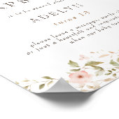 ワイルドバラベビー最初の誕生日時間カプセルサイン ポスター (角)