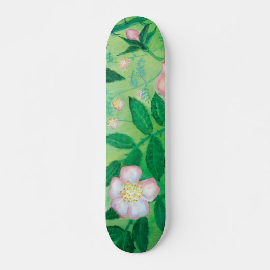 ワイルドバラローザカニナ開花 スケートボード (正面)