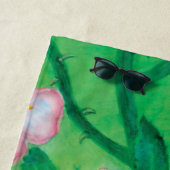 ワイルドバラローザカニナ開花 ビーチタオル (インサイチュ)