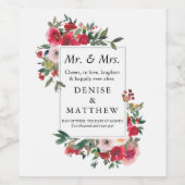 ワイルドバラワインラベル ワインラベル (シングルラベル)