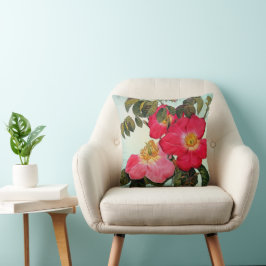 ワイルドバラヴィンテージレトロミッドセンチュリーヴィンテージプリント クッション