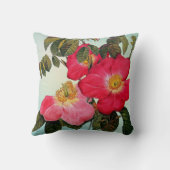 ワイルドバラヴィンテージレトロミッドセンチュリーヴィンテージプリント クッション (裏面)