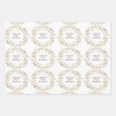 ワイルドバラ子供の誕生日 ラッピングペーパーシート (正面)