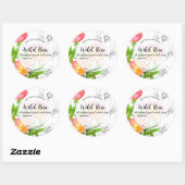 ワイルドバラ手作り石鹸スキンケア製品ラベル ラウンドシール (シート)