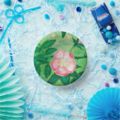 ワイルドバラ花イラストレーション ペーパーボウル (パーティー)