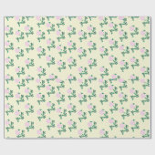 ワイルドバラ花 ラッピングペーパー (フラット)