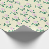 ワイルドバラ花 ラッピングペーパー (角)
