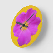 ワイルドバラ2 ラウンド壁時計 (傾斜)