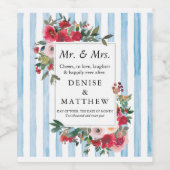 ワイルドバラ&オンパロデスブルーワインラベル ワインラベル (シングルラベル)