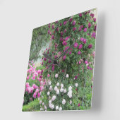 ワイルドバラ スクエア壁時計 (傾斜)