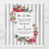 ワイルドバラ&ノーザンドロップレットグレーワインラベル ワインラベル (シングルラベル)