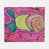 ワイルドバラ フリースブランケット (正面(横))