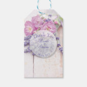 ワイルドバラ&ラベンダーサマーフラワーサンキューサンキュー ギフトタグ (正面)