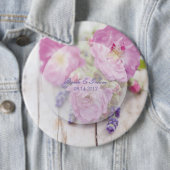 ワイルドバラ&ラベンダーサマーフラワー結婚ズ 缶バッジ (インサイチュ)