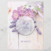 ワイルドバラ&ラベンダーサマー結婚ズのメニュー メニュー (裏面)