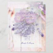 ワイルドバラ&ラベンダーサマー結婚ズのメニュー メニュー (正面/裏面)