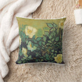 ワイルドバラ、ヴィンセント・ヴァン・ゴッホ。 クッション (ブランケット)