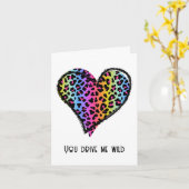 ワイルドバレンタインデーおもしろいカード、バレンタインデー カード (黄色い花)