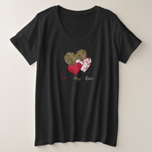 ワイルドバレンタイン プラスサイズTシャツ (デザイン正面)