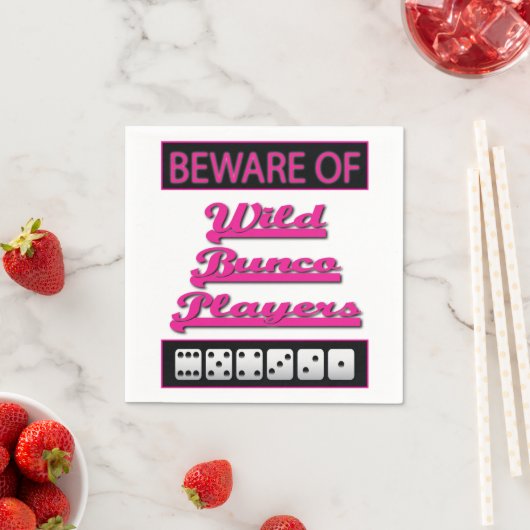 ワイルドバンコプレーヤーガールズナイトアウトパーティー スタンダードカクテルナプキン (インサイチュ)