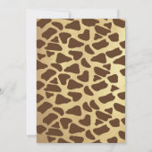 ワイルドバースデーサファリ動物招待状2人 招待状 (裏面)